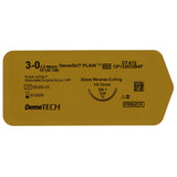 House Brand Dentistry 103110 HSB Plain Gut Absorbable Sutures 45cm Beige 3/0 22mm 1/2 Circle Reverse Cutting 12/Bx