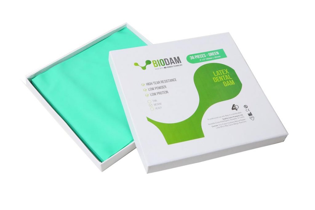 4D Rubber BIOGRN02415236 Biodam Latex Dental Dam 6