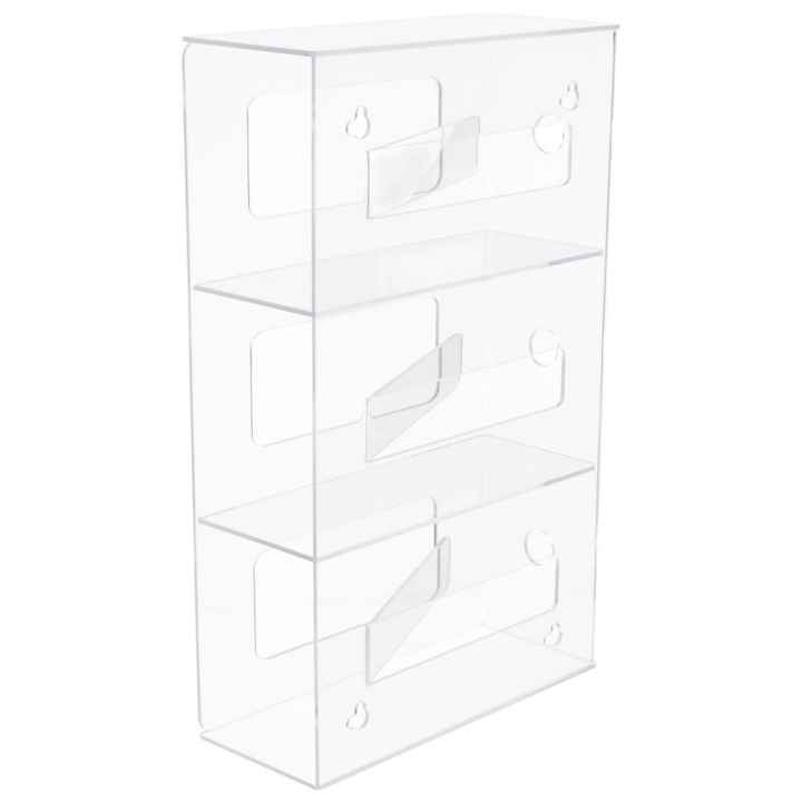 Plasdent 1600H Acrylic Triple Horizontal Glove Dispenser