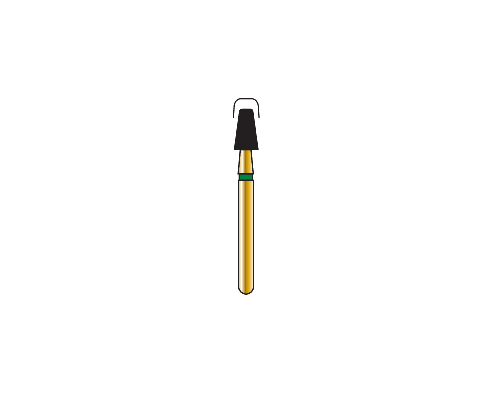 Coltene Whaledent R845RC025FG Alpen #845R.025 FG Friction Grip Modified End Taper Coarse Grit Diamond Burs 5/Pk