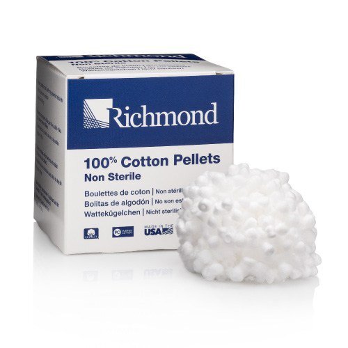 Richmond Dental 100109 Cotton Pellets Size #4 Non-Sterile 3000/Bx