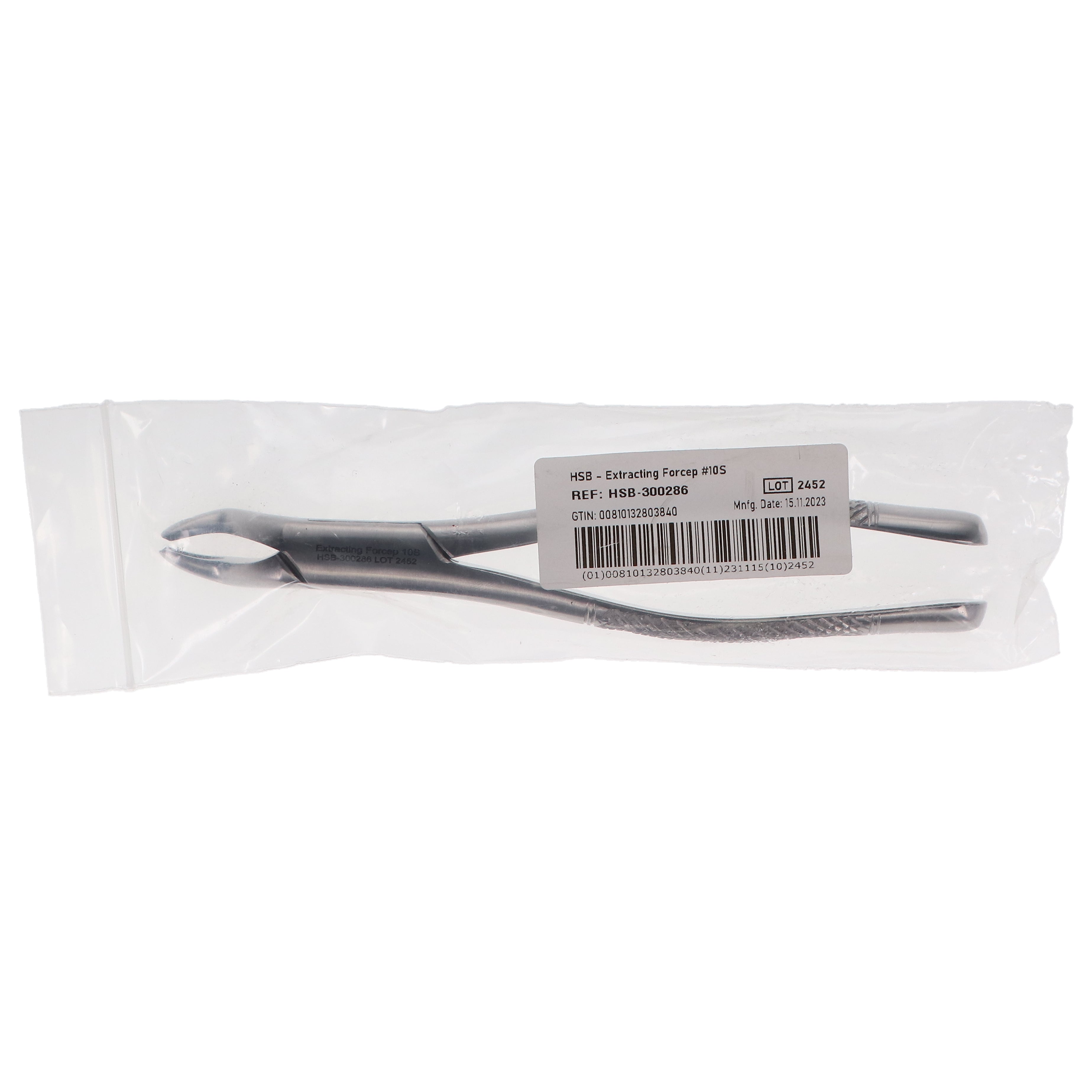 House Brand Dentistry 300286 HSB Dental Extraction Forceps #10S