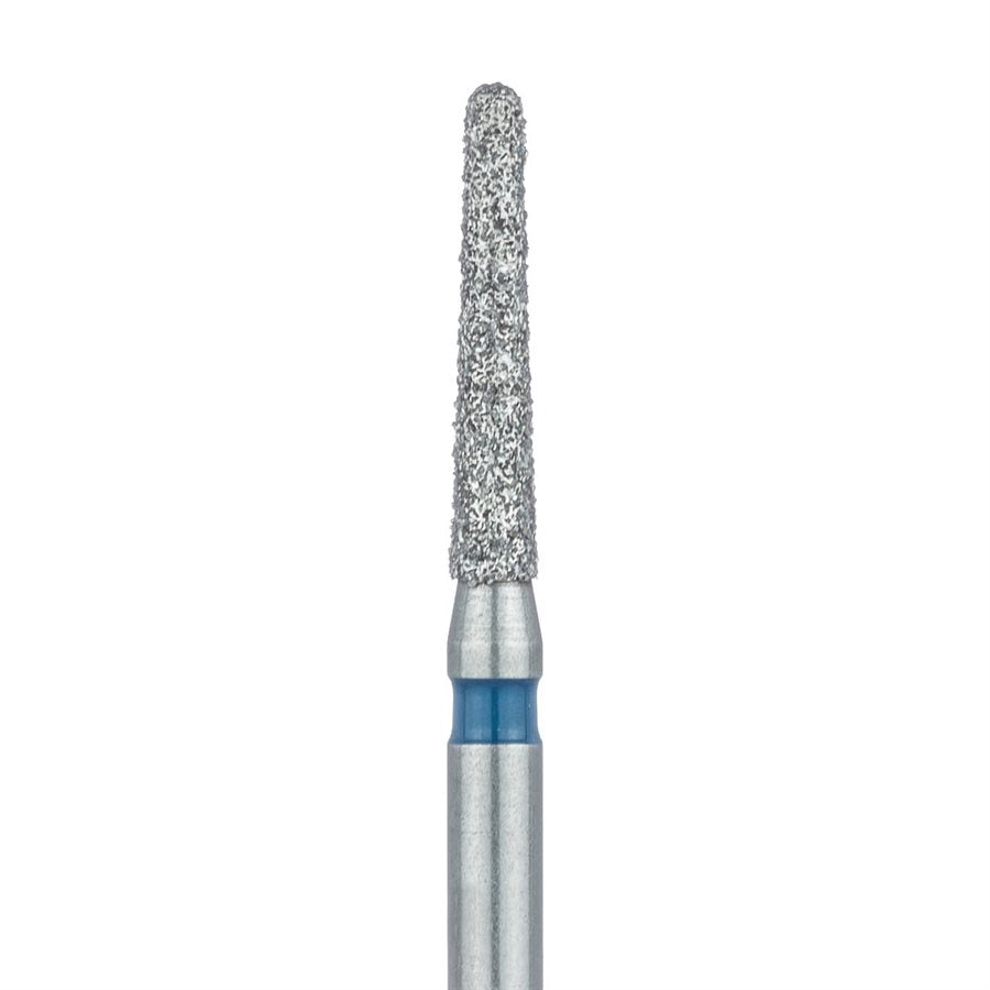 Meisinger 856-014-FG Round End Taper Chamfer Medium Grit Diamond Burs 5/Pk