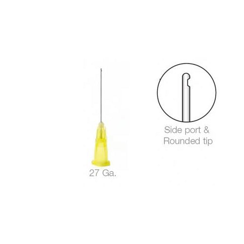 Pac-Dent 224 OptiProbe Endo Irrigation Needles Side-Vent 27 Ga Yellow 100/Pk