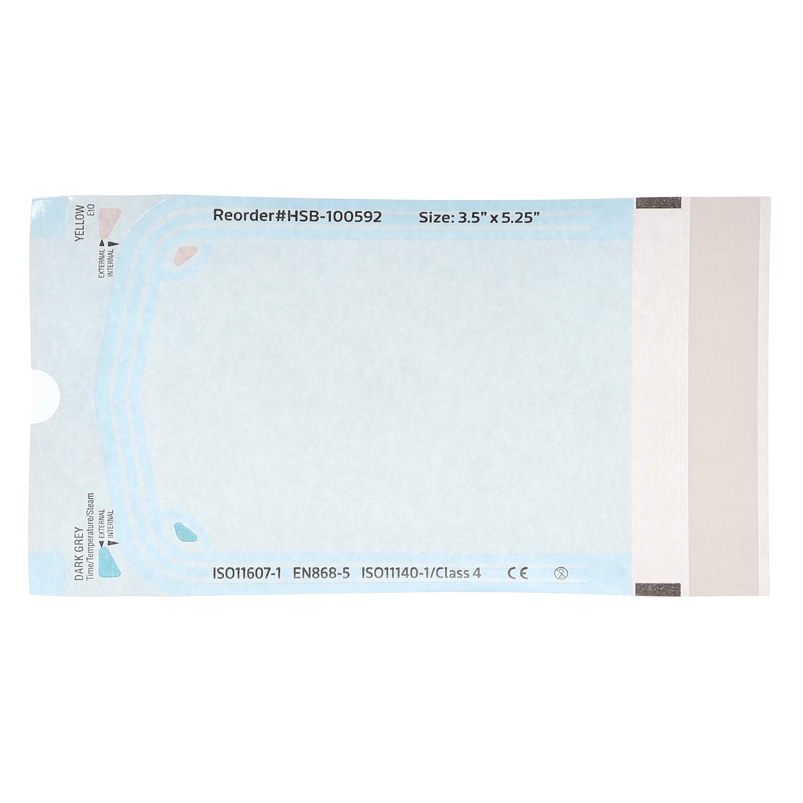 House Brand Dentistry 100592 HSB Self-Sealing Sterilization Pouches 3.50