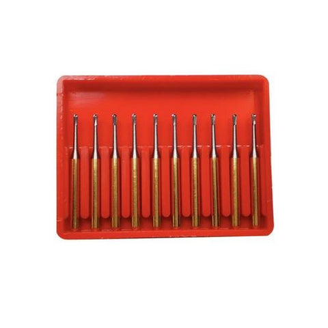 Coltene Whaledent R40702G Alpen FG 702G Speedster Cross Cut Fissure Tapered Carbide Burs 10/Pk