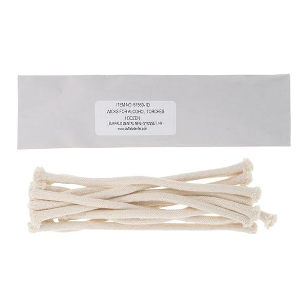 Buffalo Dental 57560 Wicks for Alcohol Torch Lamp 12/Pk