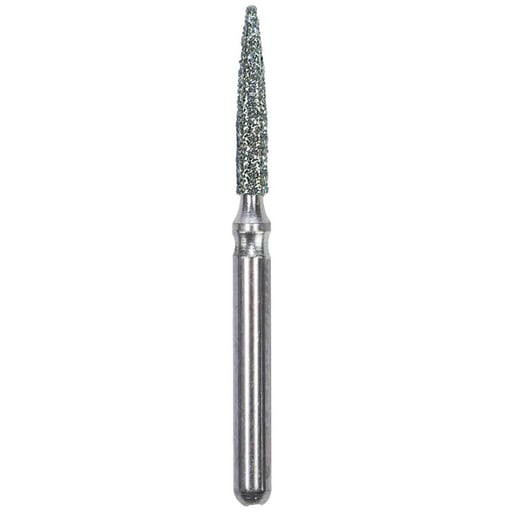 Mydent 862-012M-5 Defend FG Flame Shaped Medium Grit Diamond Burs 5/Pk