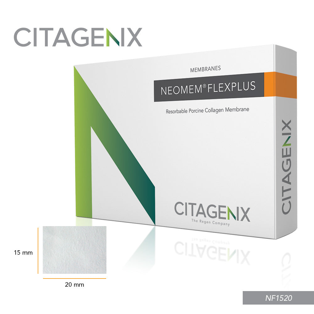 Citagenix NF1520 Membrane Porcine Collagen Neomem FlexPlus 15x20mm Resorbable