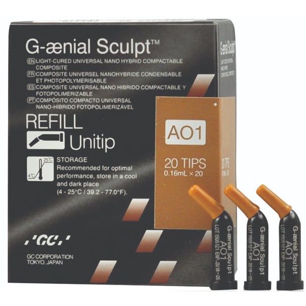 GC 009178 G-aenial Sculpt Composite Unitips AO1 10/Pk 0.16mL