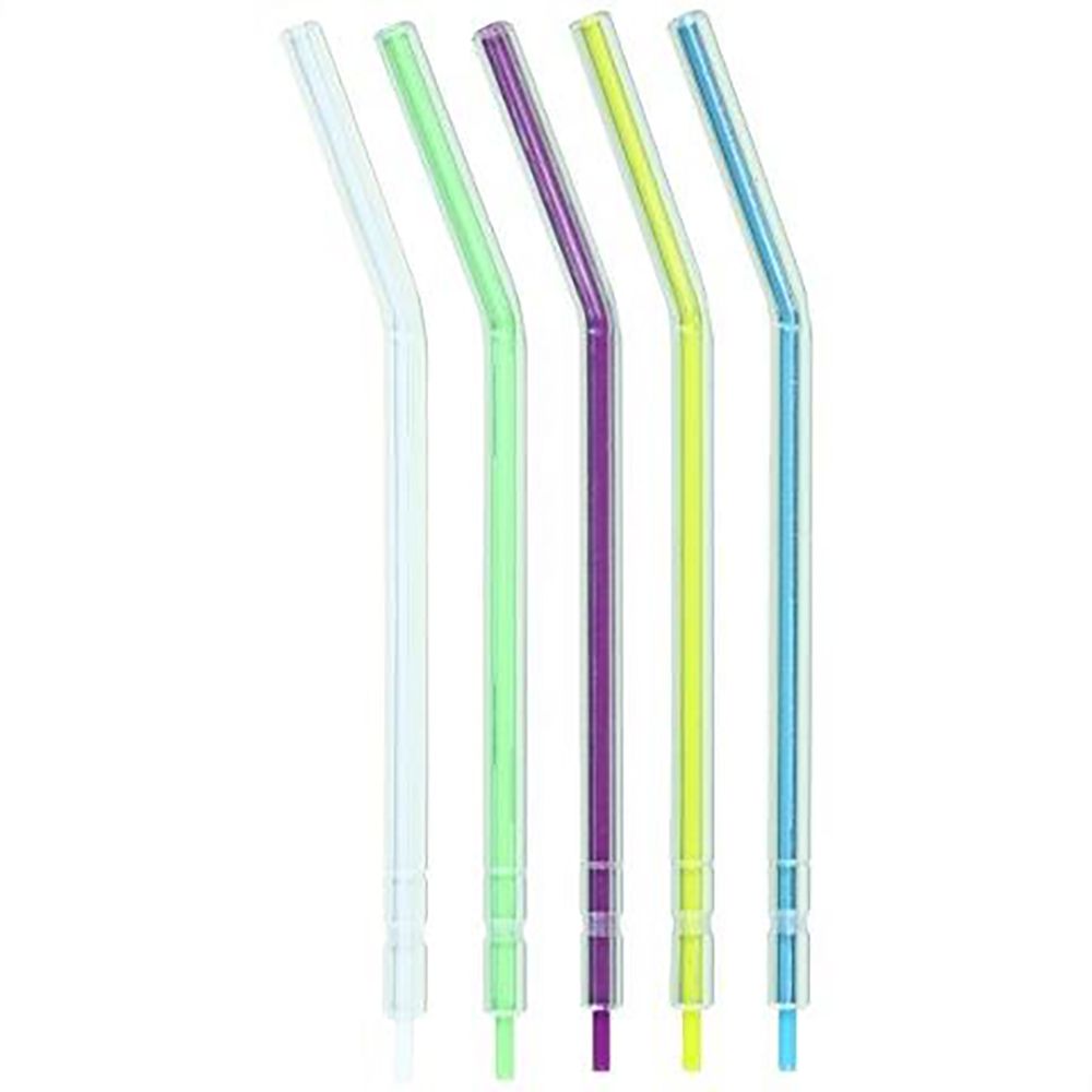 Dukal UAT-9053 Color-Brite Air / Water Dental Syringe Tips Assorted 250/Pk