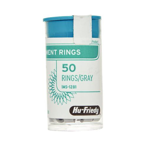 Hu-Friedy IMS-1281 Color Code Dental Instrument Rings Regular Gray 50/Pk