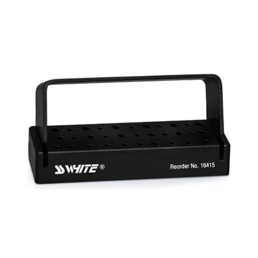 SS White 16415 Dental Bur Block 20FG 10RA Black