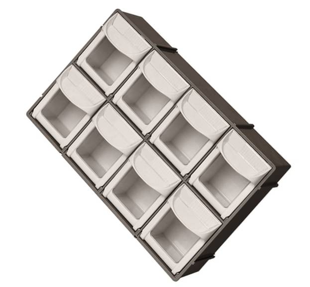 Plasdent BIN08-11 8-Bin Dental Organizing Unit 11-13/16