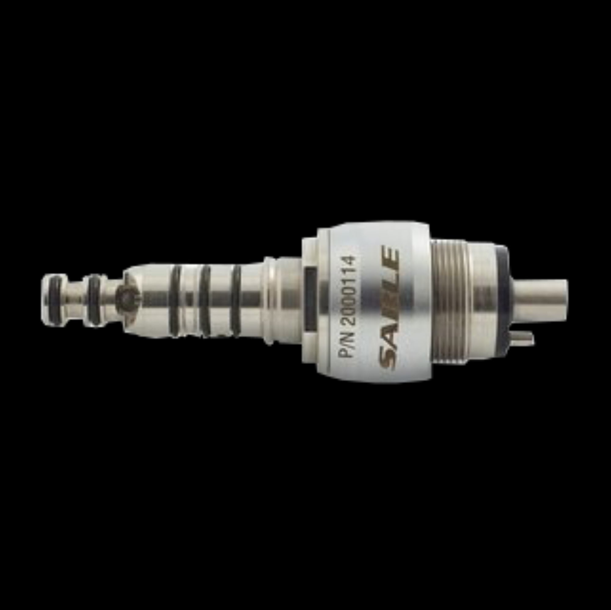 Sable Industries 2000114 Kavo Type 4-Hole Non-Optic Handpiece Coupler