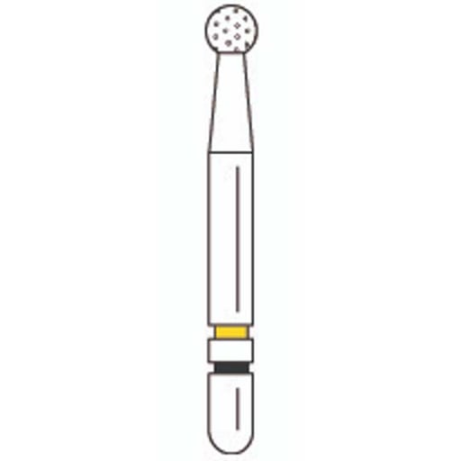 Premier Dental 2013681 Two Striper Ztech Diamond Bur Friction Grip 125ZX 3Pk