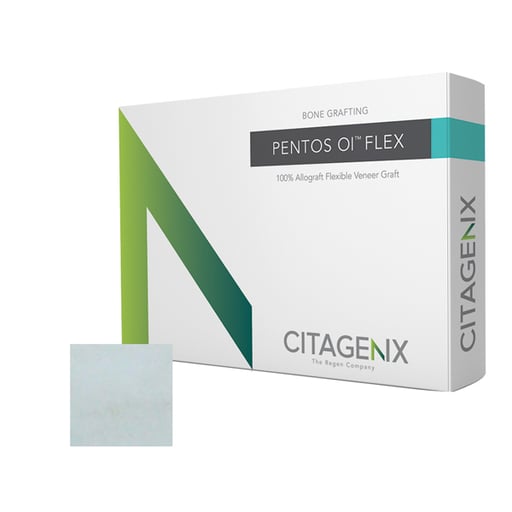 Citagenix P-FLEX1010 PentOs OI Flex Allograft Flexible Veneer Graft 10mm X 10mm