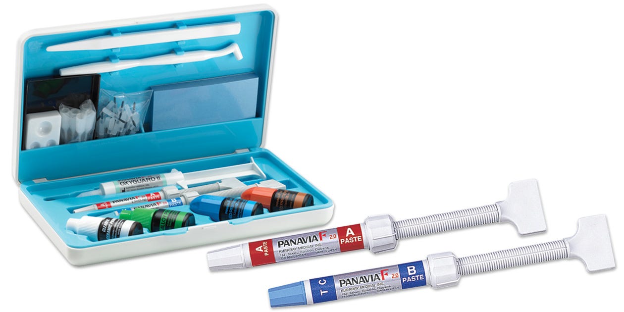 Kuraray 481KA Panavia F 2.0 Dual Cure Resin Dental Cement White Intro Kit