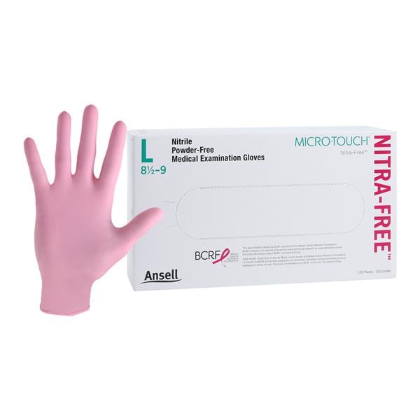 Ansell Perry 6034513 Micro-Touch NitraFree Nitrile Gloves Large 100/Box