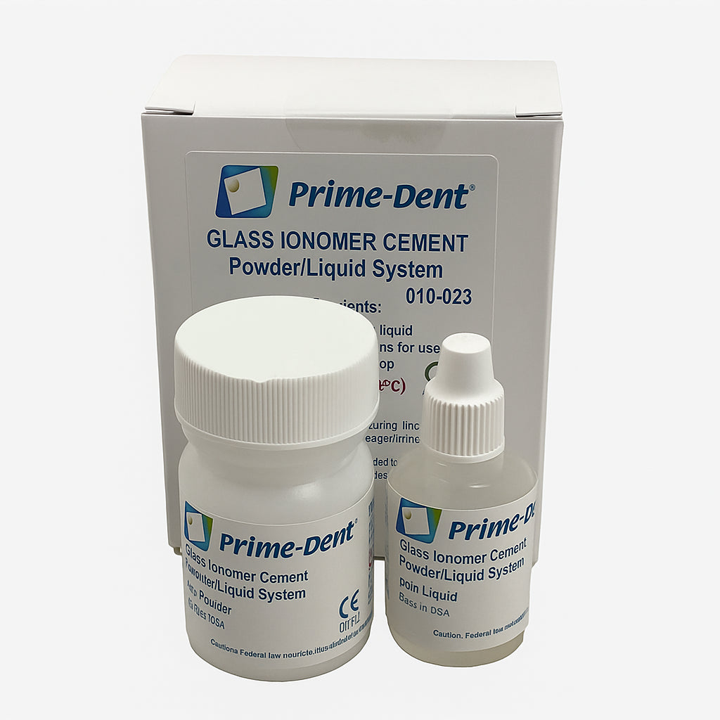Prime Dental 010-023 Prime-Dent Glass Ionomer Liner Cement Kit Powder & Liquid