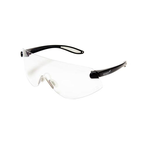 Hager 100702 Outback Protective Eyewear Clear Lens Black Frame