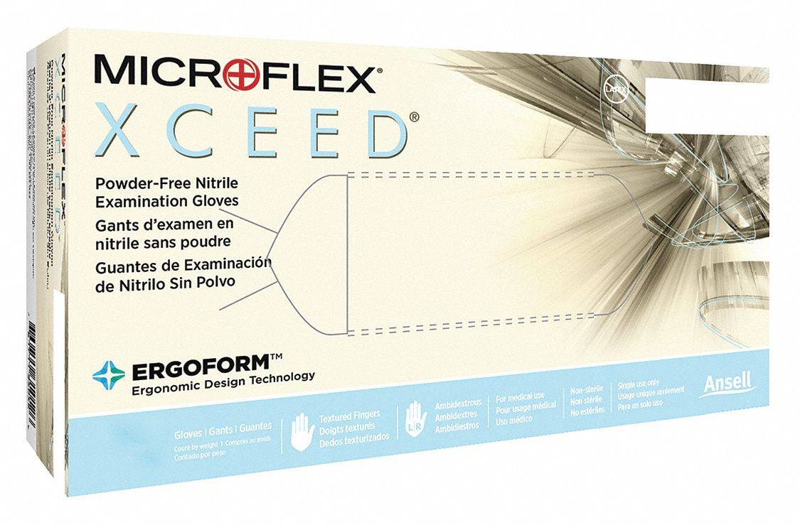 Microflex XC-310-XL XCEED Nitrile Exam Gloves Extra Large Powder Free 230/Bx