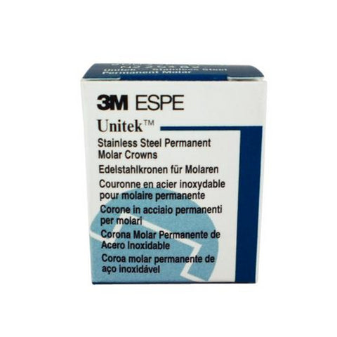 3M ESPE 900316 Unitek Stainless Steel Permanent Crowns #6 Upper Left 1st Molar 5/Pk