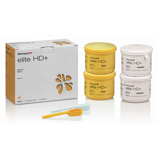 Zhermack C203012 Elite HD+ A-Silicone Putty Soft Fast Set 4/Pk 450mL