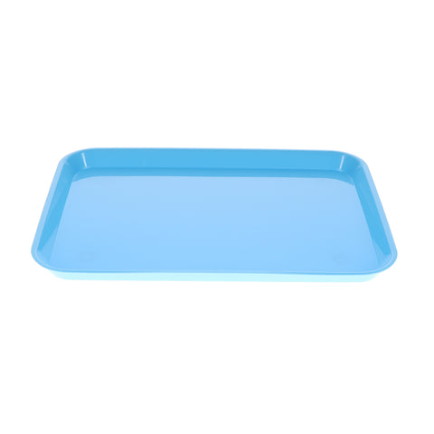 House Brand Dentistry 108147 HSB Set-Up Tray Flat #B Ritter Baby Blue Plastic 13-3/8" X 9-5/8" X 7/8"