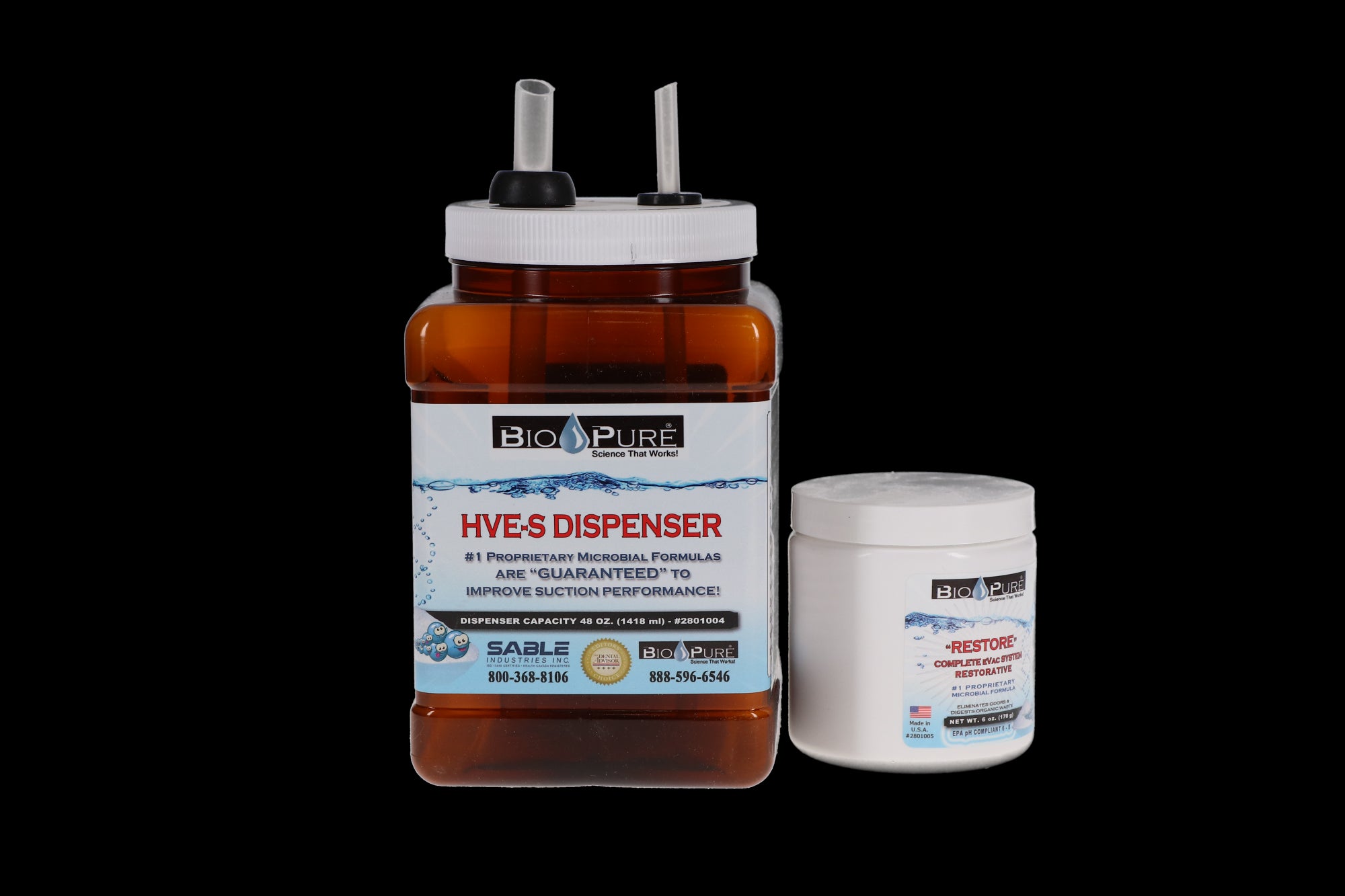 Sable Industries 2801101 Bio-Pure eVac System Restore Kit Powder 6 Oz