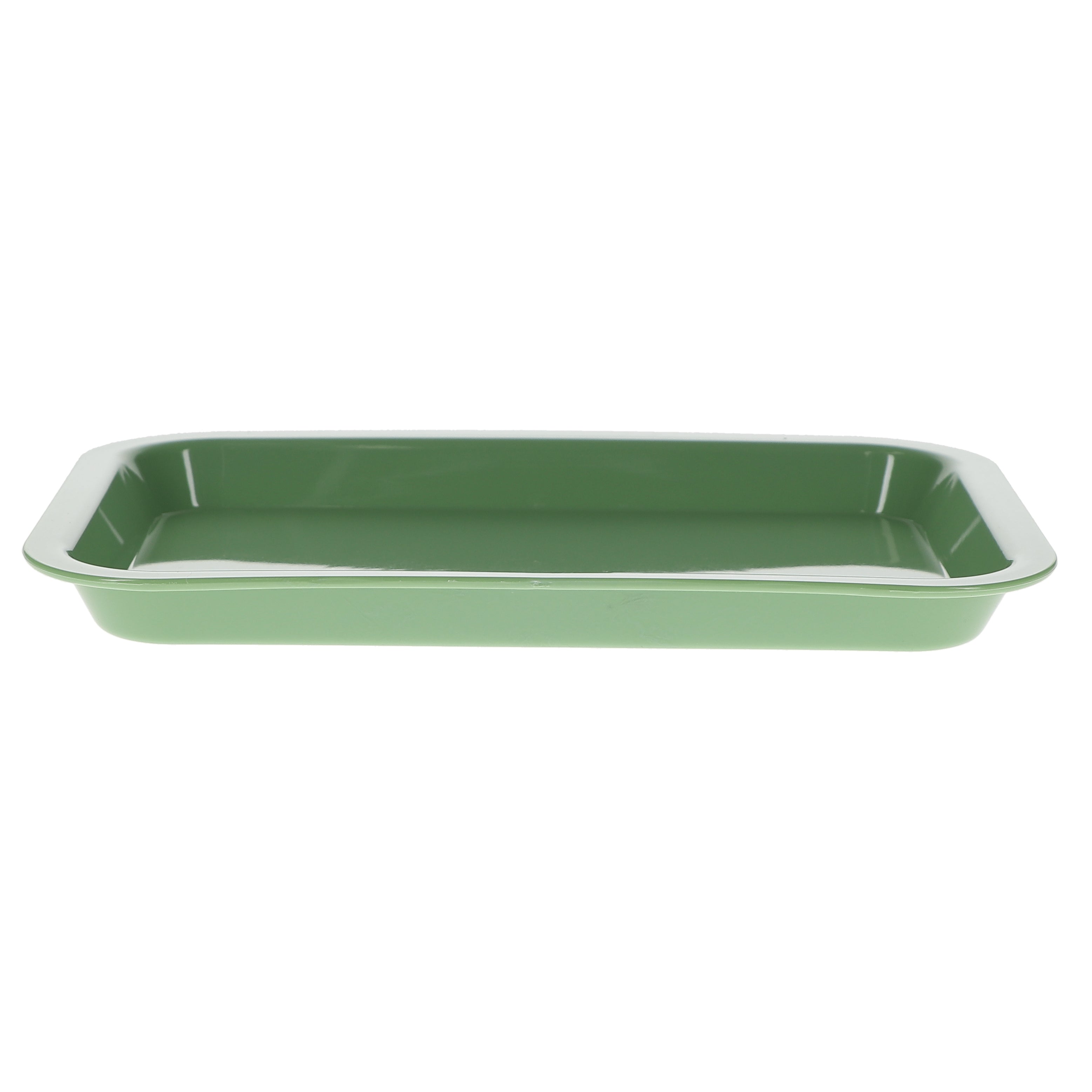 House Brand Dentistry 108157 HSB Set-Up Tray Flat #F Neon Green Plastic 9-5/8