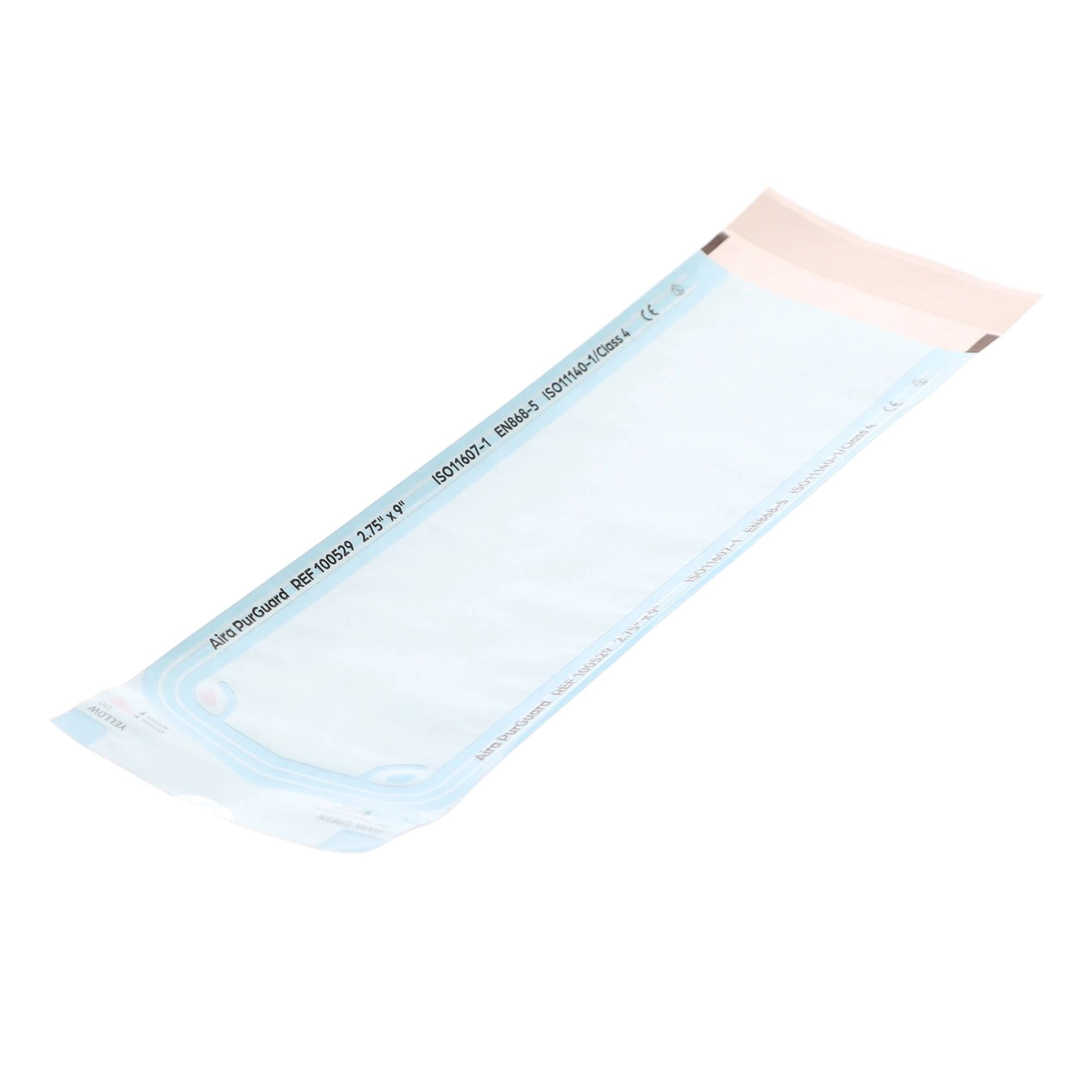 Aira 100529 PurGuard Self-Sealing Sterilization Pouches 2.75