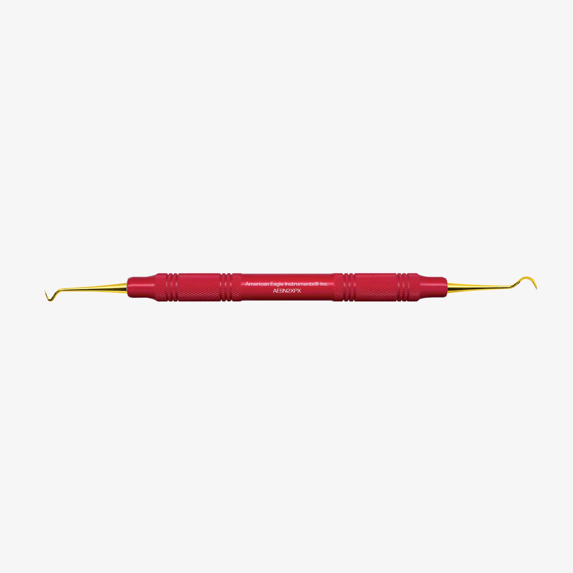 American Eagle Instrument AESN2XPX Double End #N2 Dental Scaler XP 3/8 Red