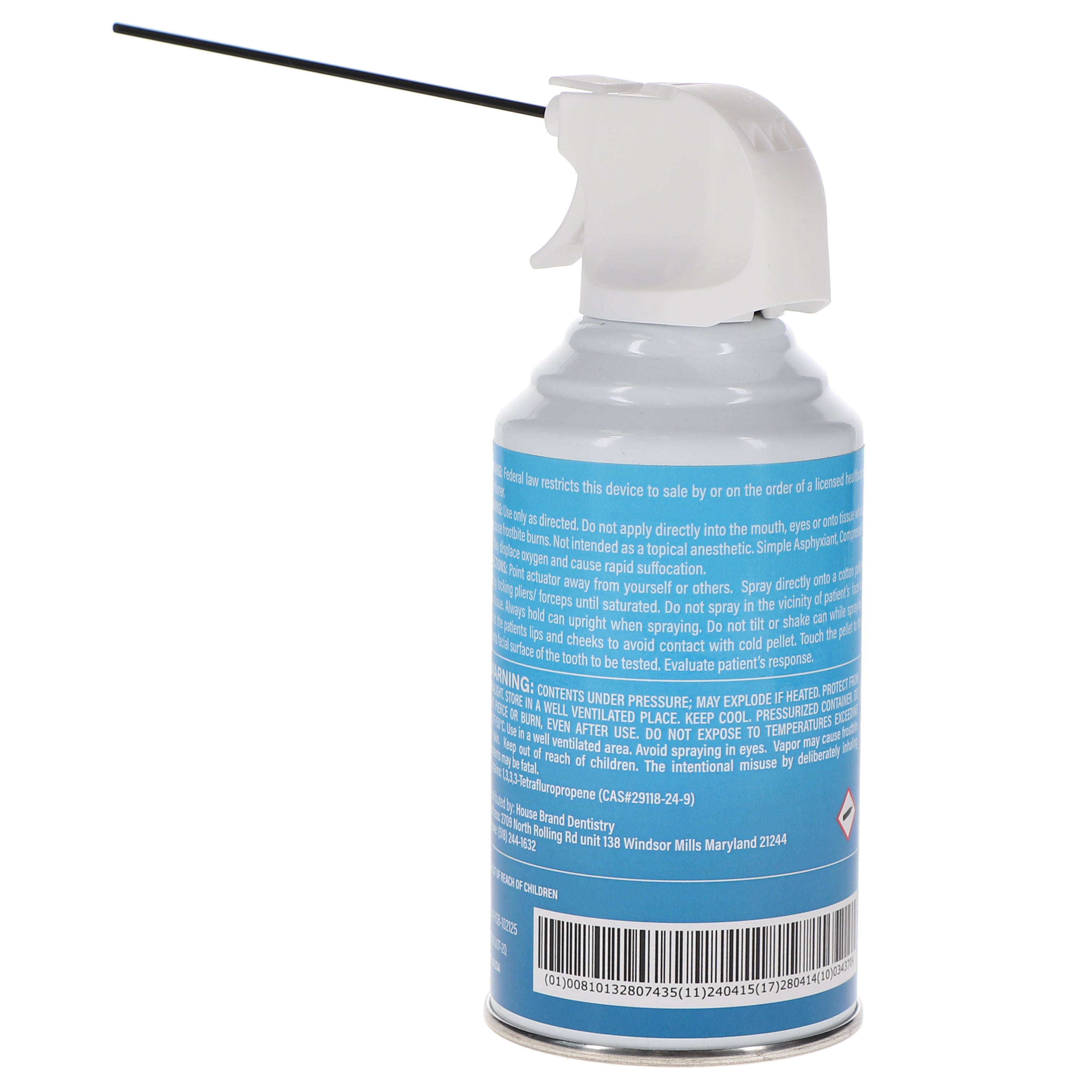 House Brand Dentistry 102125 HSB Endo Freeze Pulp Vitality Refrigerant Spray 10 Oz H05032