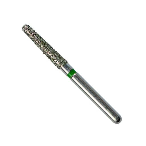 Premier Dental P856018C Priva FG #856.018 Round End Taper Coarse Grit Diamond Burs Green 5/Pk