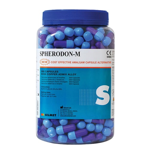 Silmet 120493 Spherodon-M Amalgam 3 Spill Fast Set Admix Alloy 500/Pk