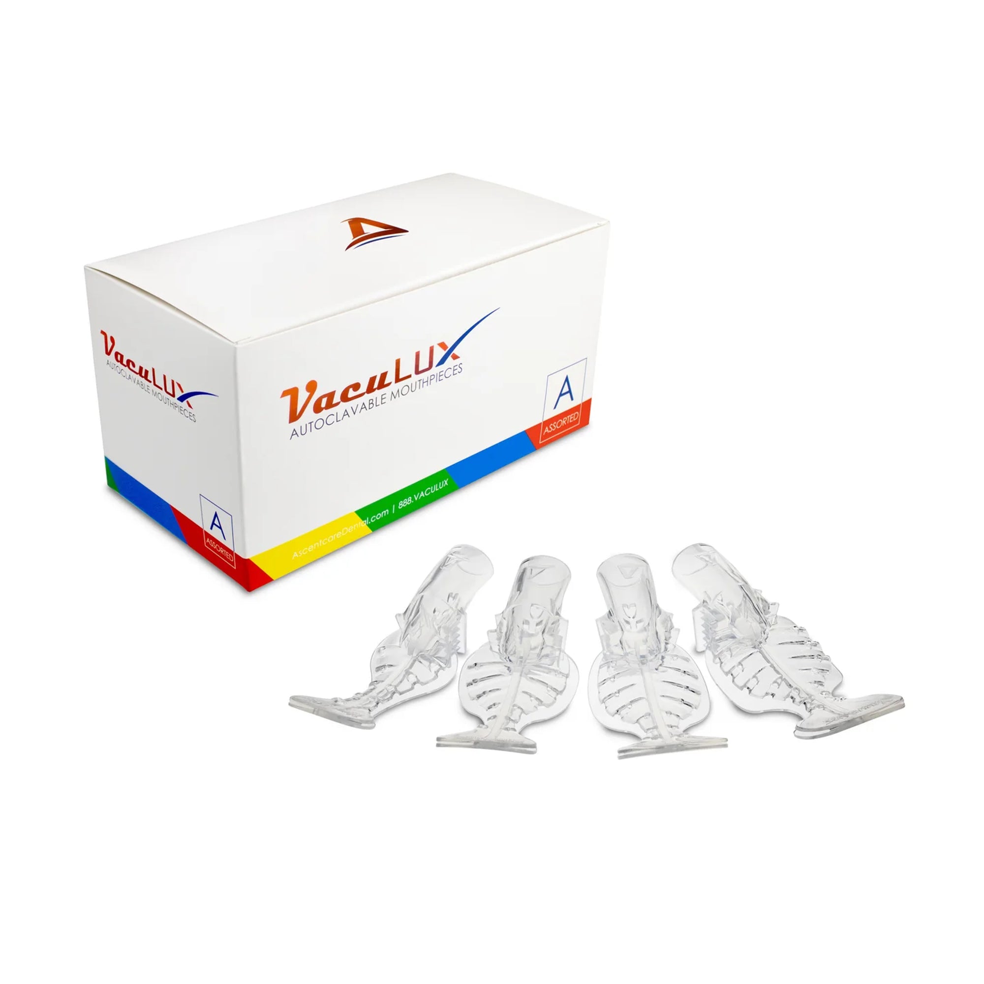 AscentCare Dental AVLUXA VacuLUX Autoclavable Mouthpieces Assorted 4/Pk