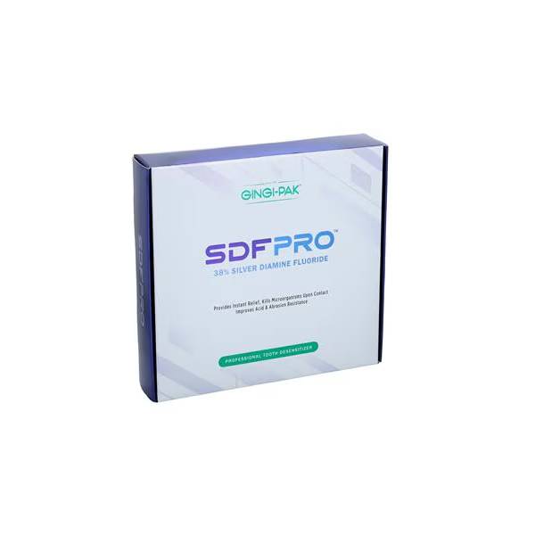 Gingi-Pak 73014 SDF Pro 38% Silver Diamine Fluoride Solution Bottle Kit 5mL Bottle & 50 Micro Applicator Tips