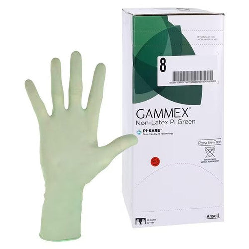 Ansell Perry 20685280 Polyisoprene Surgical Gloves Sterile Powder Free Size #8.0 50 Pairs Per Box