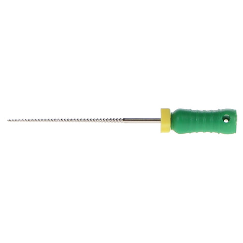 House Brand Dentistry 400220 HSB K-Files Flex-Type 25mm #35 Green Stainless Steel 6/Pk