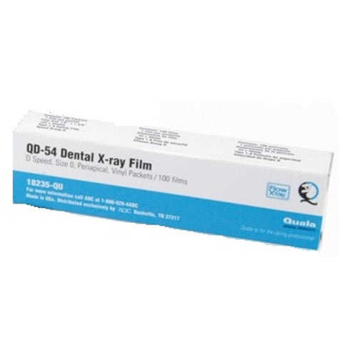 Quala 18235-QU Dental X-Ray Film D-Speed Size #0 Child 100/Pk
