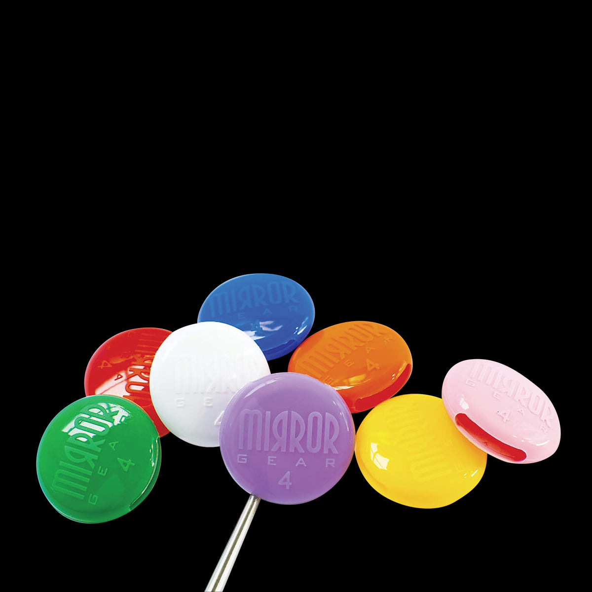 Mirror Gear MG-4-ASST Dental Mirror Covers Size #4 Intro Pack 2 Of Each Color 16 Total