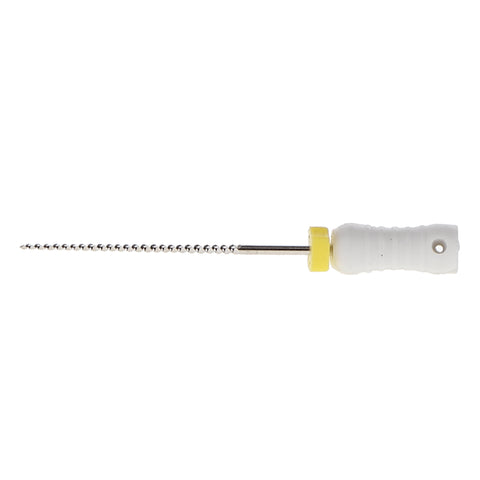 House Brand Dentistry 400222 HSB K-Files Flex-Type 25mm #45 White Stainless Steel 6/Pk