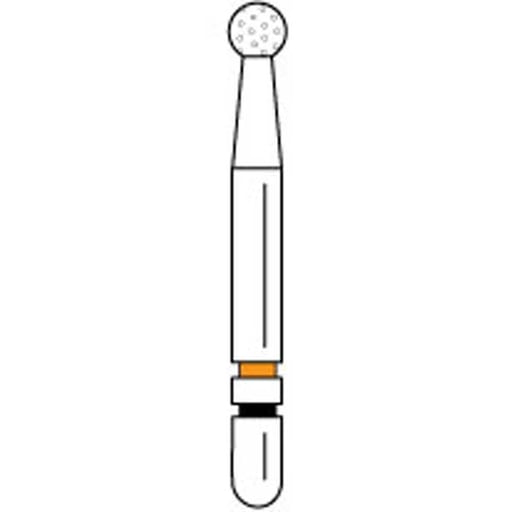 Premier Dental 2015668 Two Striper Ztech Diamond Bur Friction Grip L125ZF 5Pk  (replaces PR-2015882)