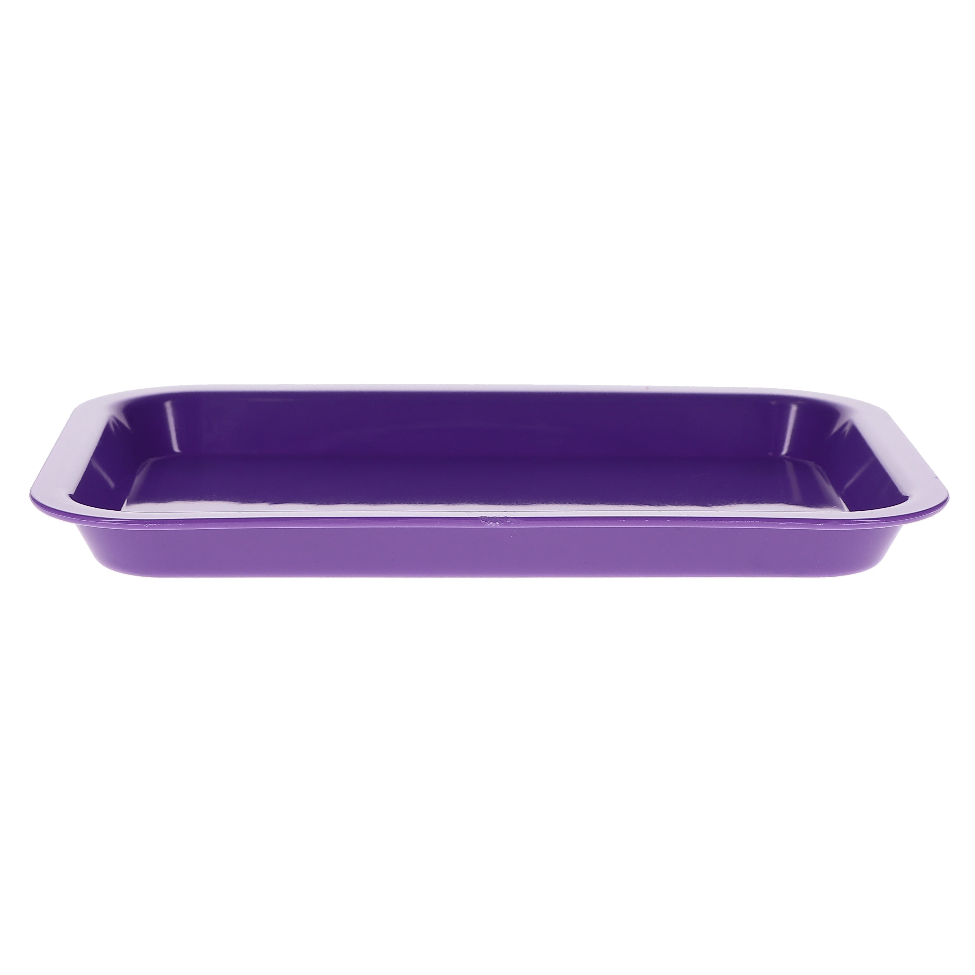 House Brand Dentistry 108153 HSB Set-Up Tray Flat #F Purple Plastic 9-5/8