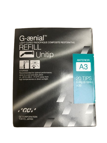 GC 004651 G-aenial Sculpt Universal Dental Composite Unitips 20/Pk A3 009171