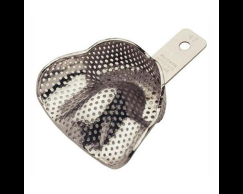 GC 260421 McGowan Immediate Denture Tray Ni-Plate Perforated #42 Upper Medium