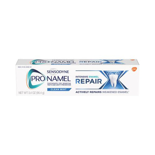 GlaxoSmithKline 88760A Sensodyne ProNamel Intensive Enamel Repair Toothpaste Clean Mint 12/Pk 3.4 oz