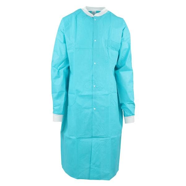 Medicom 8117-B SafeWear Hi-Perform Lab Coat Tropical Teal Medium 12/Pk