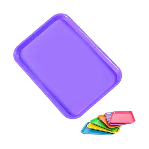 Plasdent 300BFS-10N Flat Dental Tray Size B Neon Purple